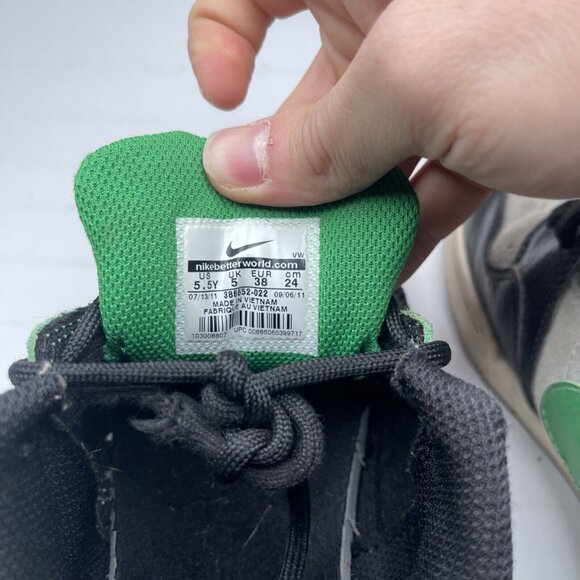 Nike 6.0 2011 Air Morgan Skate Shoes Dunk Low Pine Green 386652-022 Size 5.5Y - Picture 14 of 16